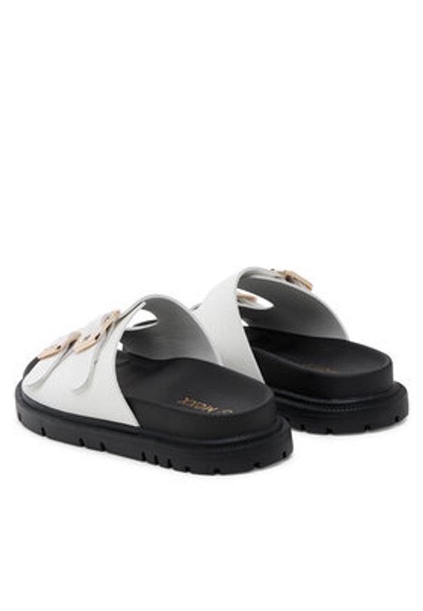 MEXX Klapki MX/021C-HY Biały. Kolor: biały. Materiał: skóra