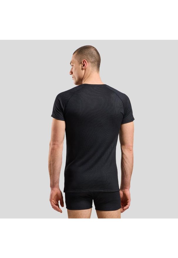 Odlo - Koszulka z krótkim rękawem męska ODLO Active F-Dryight Eco. Kolor: czarny, szary, wielokolorowy. Długość rękawa: krótki rękaw. Długość: krótkie