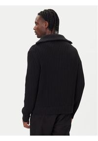 Hugo - HUGO Sweter Srigg 50547002 Czarny Relaxed Fit. Kolor: czarny. Materiał: bawełna #4