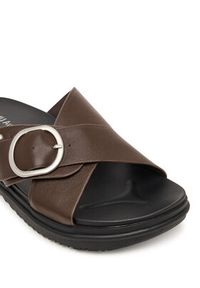 EMU Australia Klapki Ebony W13247 Brązowy. Kolor: brązowy. Materiał: skóra #5