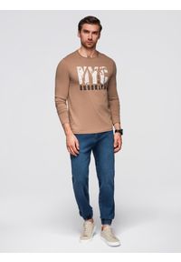 Ombre Clothing - Spodnie męskie jeansowe JOGGERY z klasyczna opaśnicą - niebieskie V2 - Rozmiar: L. Okazja: na co dzień. Kolor: niebieski. Materiał: jeans. Styl: klasyczny #7