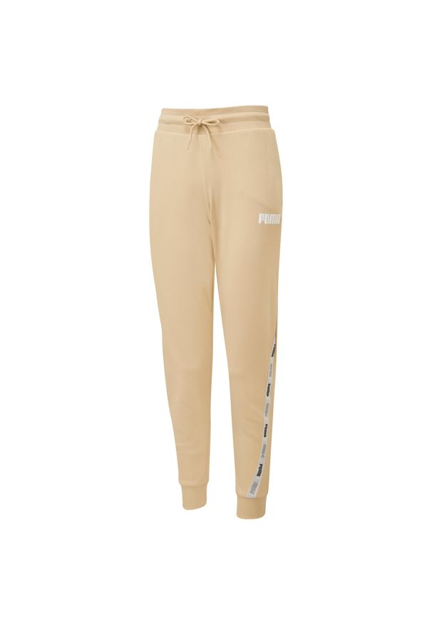 Puma Spodnie Tape 67132819. Kolor: beżowy