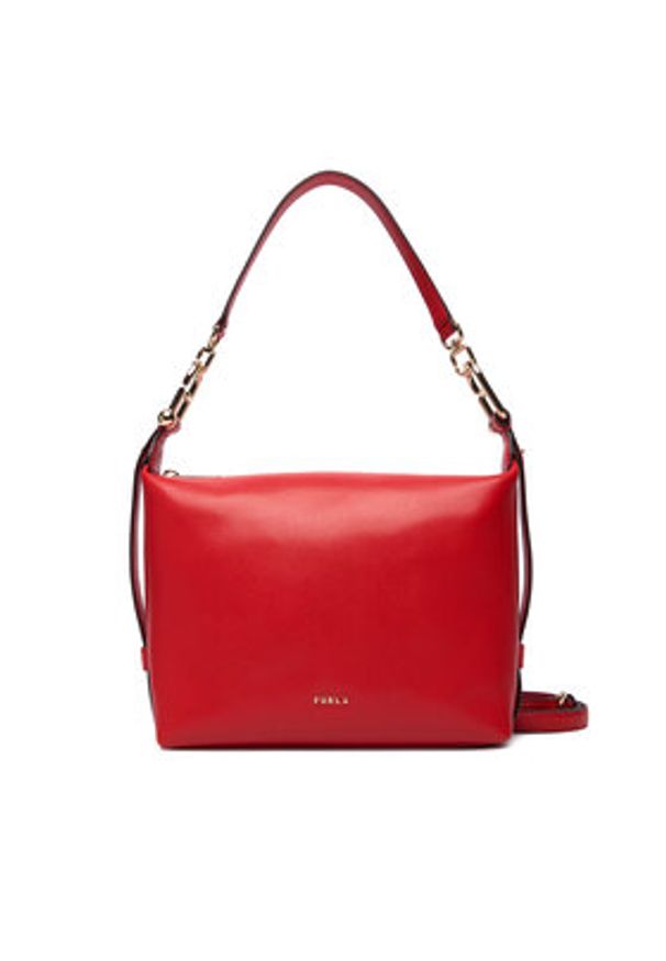 Furla Torebka Tonie Mini WE00877 A.0023 CN 4484S Czerwony. Kolor: czerwony. Materiał: skórzane