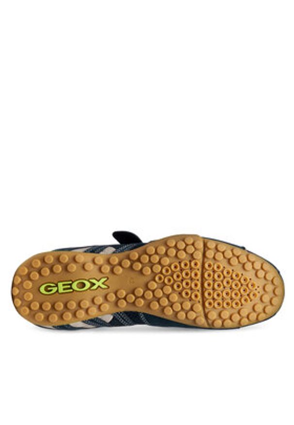 Geox Sneakersy U Snake Original U55MNA 02214 C4002 Granatowy. Kolor: niebieski. Materiał: zamsz, skóra