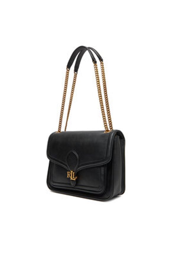 Lauren Ralph Lauren - LAUREN RALPH LAUREN Torebka 431974551001 Czarny. Kolor: czarny. Materiał: skórzane