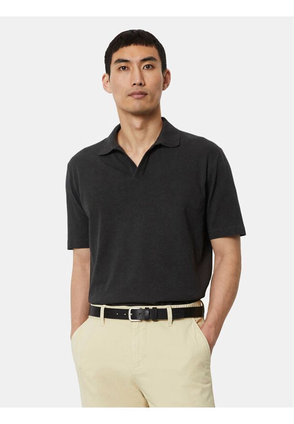 Marc O'Polo Polo M23 2091 53026 Czarny Regular Fit. Typ kołnierza: polo. Kolor: czarny. Materiał: bawełna
