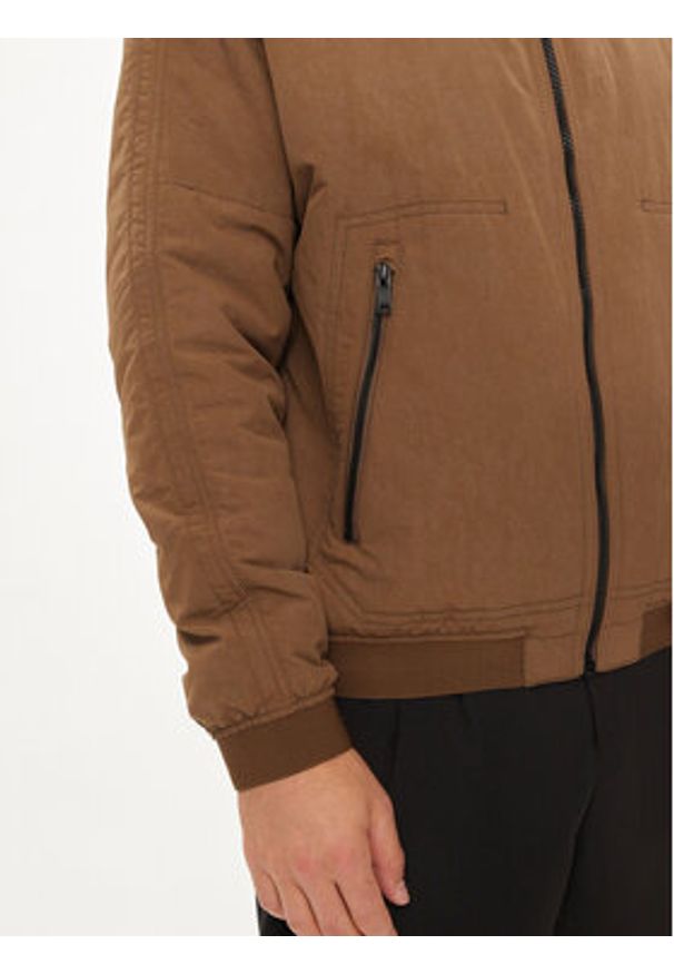 BOSS - Boss Kurtka przejściowa Oseam-W 50518720 Brązowy Regular Fit. Kolor: brązowy. Materiał: syntetyk