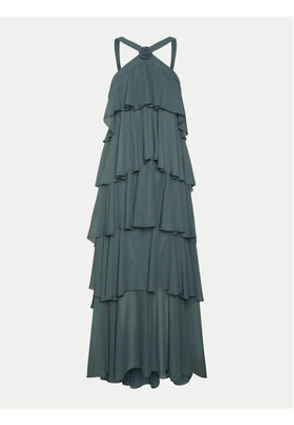 Vero Moda Sukienka wieczorowa Felicia 10295237 Zielony Slim Fit. Kolor: zielony. Materiał: syntetyk. Styl: wizytowy