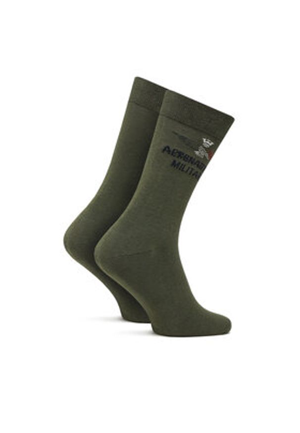 Aeronautica Militare Skarpety długie 251CZ011L499 Zielony. Kolor: zielony. Materiał: materiał, bawełna