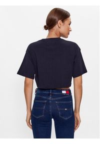 Tommy Jeans T-Shirt DW0DW16167 Granatowy Oversize. Kolor: niebieski. Materiał: bawełna #4