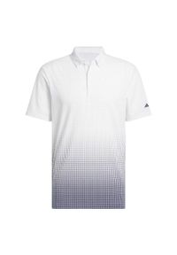 Adidas - Koszulka Go-to Rise Print Polo. Typ kołnierza: polo. Kolor: biały. Wzór: nadruk