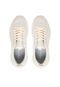 Calvin Klein Sneakersy Hike Runner Lace Up Techmix YW0YW02030 Écru. Materiał: skóra #4