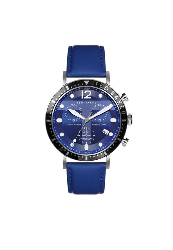 Ted Baker Zegarek Mornig Chrono BKPMRS206 Granatowy. Kolor: niebieski