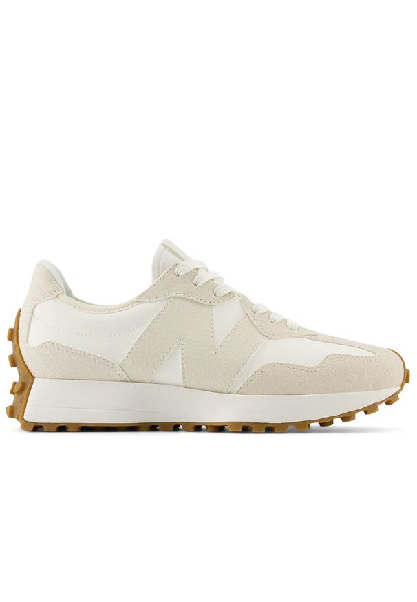 Buty New Balance WS327NKD - beżowe. Zapięcie: sznurówki. Kolor: beżowy. Materiał: guma, zamsz, skóra. Szerokość cholewki: normalna