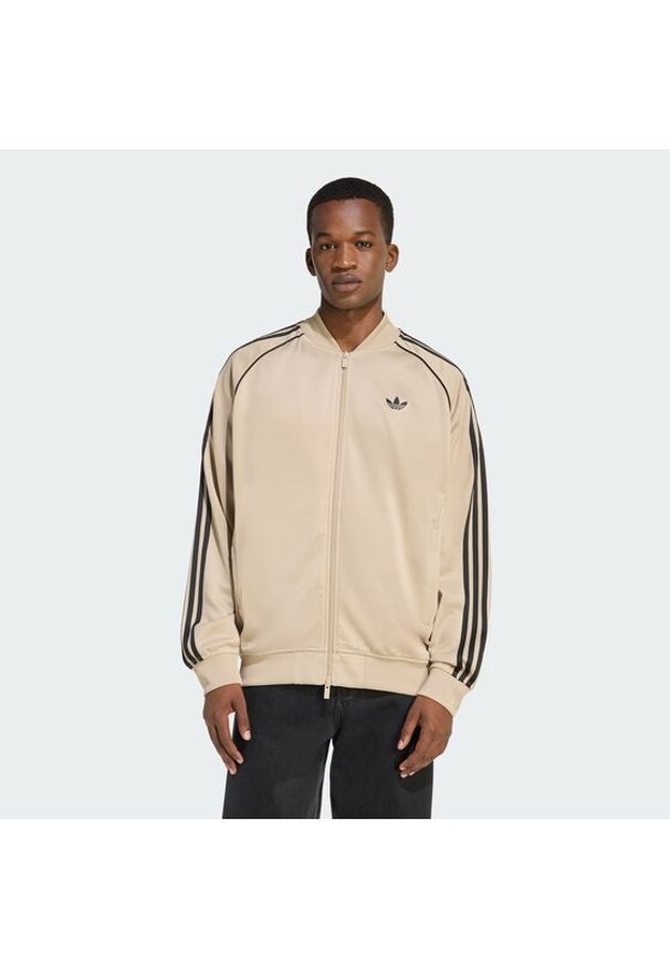 Adidas - adidas Bluza adicolor SST Classic KC8524 Beżowy Loose Fit. Kolor: beżowy. Materiał: bawełna