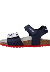 Geox - Sandały GEOX B SANDAL CHALKI BOY Biały. Kolor: niebieski, wielokolorowy, biały. Materiał: syntetyk, tkanina. Sezon: lato