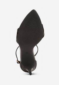 Renee - Czarne Lekkie Sandały VICES na Szpilce Zapinane na Sprzączkę Hekis. Okazja: na co dzień, na imprezę. Zapięcie: sprzączka. Kolor: czarny. Materiał: jeans. Obcas: na szpilce. Styl: casual, elegancki, klasyczny #6