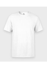 MegaKoszulki - Męska koszulka standard plus (bez nadruku, gładka) - biała. Kolor: biały. Materiał: bawełna, skóra, materiał. Wzór: gładki. Styl: klasyczny