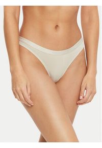 Calvin Klein Underwear Komplet 3 par stringów Thong 3pk 000QD5244E Kolorowy. Materiał: bawełna. Wzór: kolorowy #2