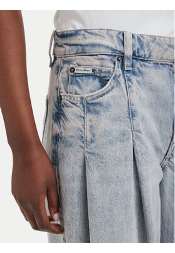 Guess Jeans Jeansy W6GA2U D5M57 Niebieski Wide Leg. Kolor: niebieski