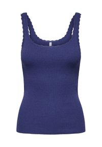 only - ONLY Top Gemma 15314659 Niebieski Regular Fit. Kolor: niebieski. Materiał: wiskoza