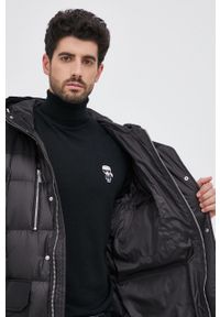 Karl Lagerfeld Kurtka puchowa 512502.505002 męska kolor czarny zimowa. Okazja: na co dzień. Kolor: czarny. Materiał: puch. Sezon: zima. Styl: casual #4