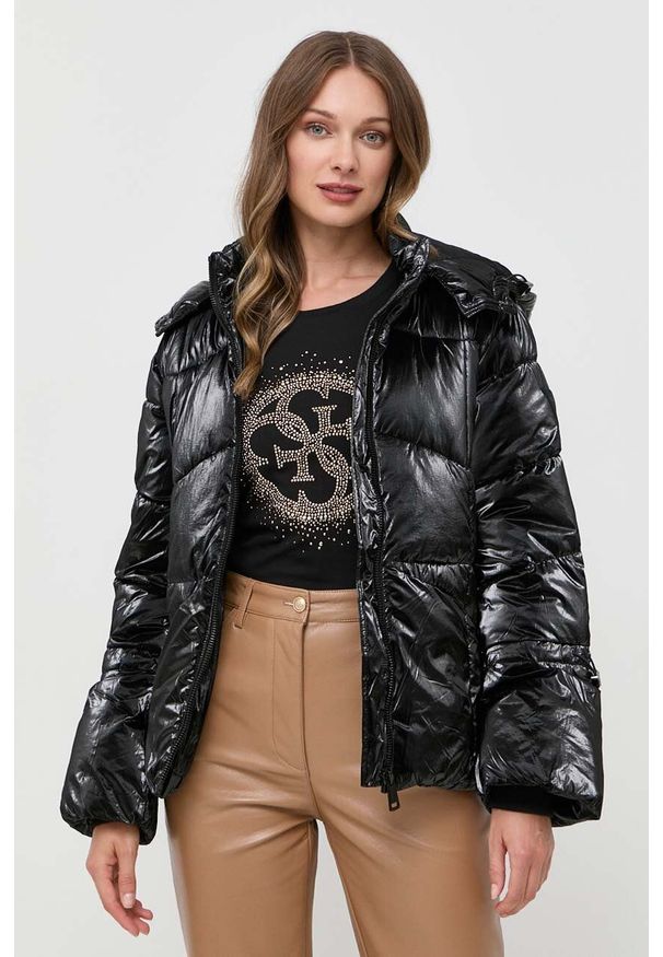 Guess kurtka damska kolor czarny zimowa. Okazja: na co dzień. Kolor: czarny. Sezon: zima. Styl: casual