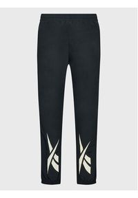 Reebok Spodnie dresowe Vector HK7077 Czarny Slim Fit. Kolor: czarny. Materiał: syntetyk #2