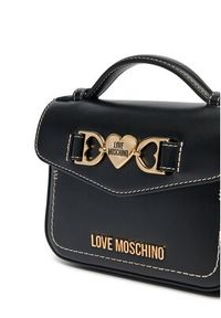 Love Moschino - LOVE MOSCHINO Torebka JC4063PP1ML1100A Czarny. Kolor: czarny. Materiał: skórzane