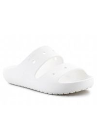 Klapki męskie Crocs Classic V2. Kolor: biały. Materiał: syntetyk, materiał