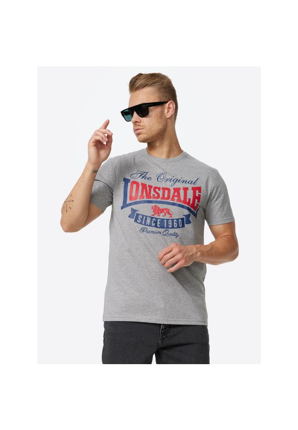 Koszulka Lonsdale Gearach. Kolor: czarny, szary, wielokolorowy
