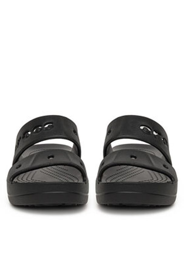 Crocs Klapki BAYA PLATFORM SANDAL 208188-001 Czarny. Kolor: czarny. Obcas: na platformie
