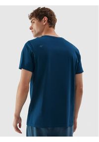 4f - 4F T-Shirt 4FAW23TTSHM0876 Niebieski Regular Fit. Kolor: niebieski. Materiał: bawełna #3