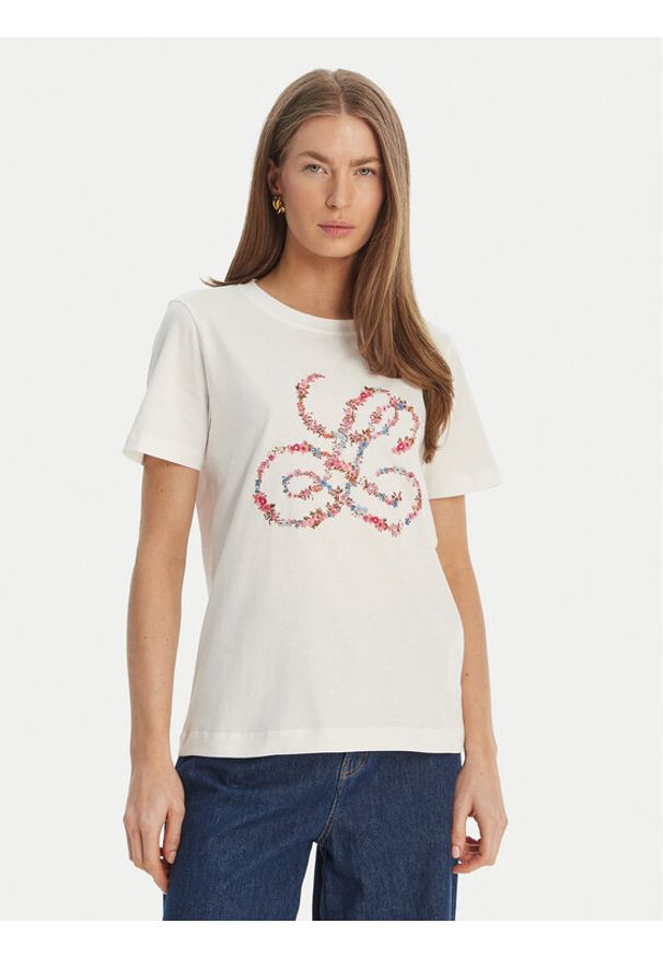 Luisa Spagnoli T-Shirt Ballada 543153 Biały Regular Fit. Kolor: biały. Materiał: bawełna