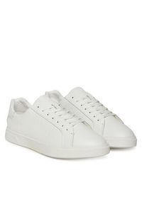 Calvin Klein Sneakersy Low Pro Cups Lace Up Lth Aop HW0HW02817 Biały. Kolor: biały. Materiał: skóra #6