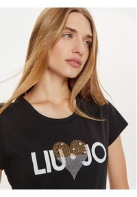 Liu Jo T-Shirt WF4416 JS923 Czarny Regular Fit. Kolor: czarny. Materiał: bawełna