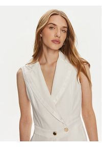 Fracomina Kombinezon FQ24SO2001W42901 Biały Regular Fit. Kolor: biały. Materiał: syntetyk #4