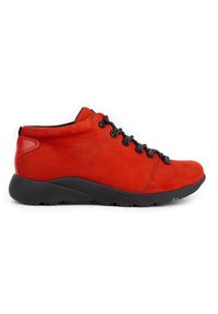 ButBal Damskie buty trekkingowe 674BB czerwone. Kolor: czerwony