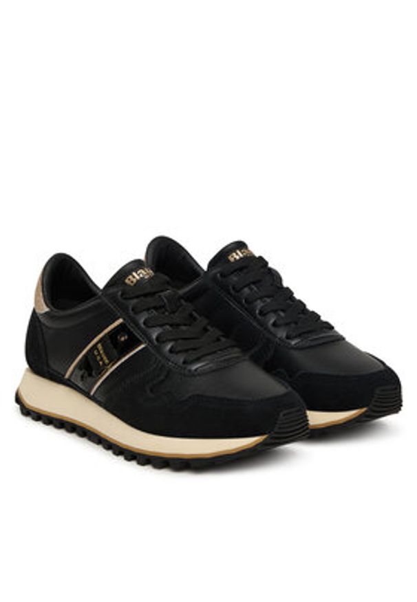Blauer Sneakersy F5MILLEN03/LES Czarny. Kolor: czarny. Materiał: skóra