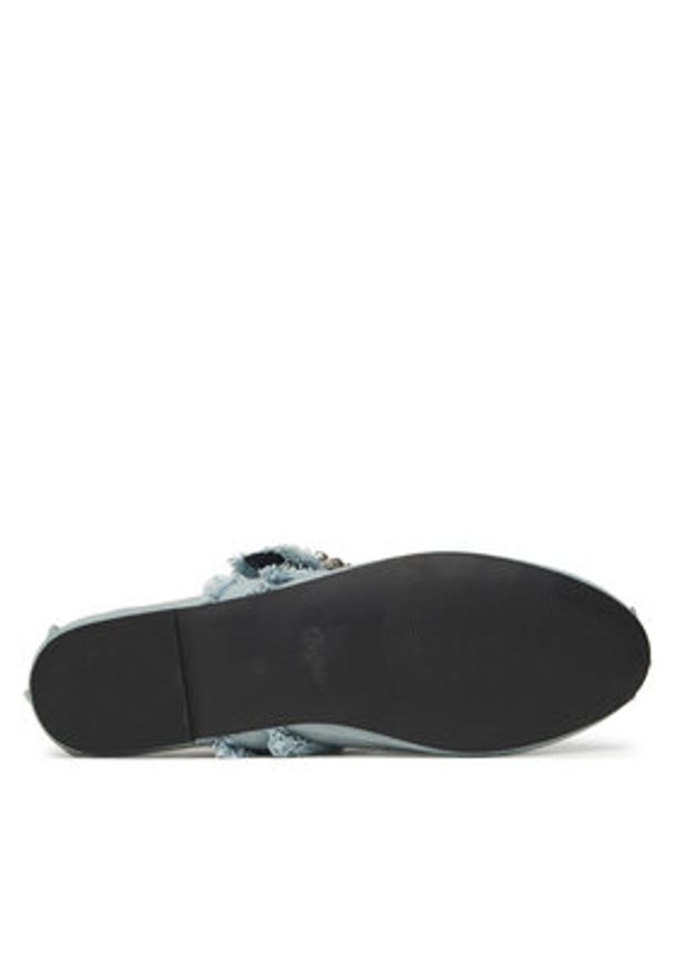 Buffalo Baleriny Daphne Glam 1620028 Niebieski. Kolor: niebieski. Materiał: materiał