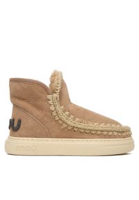 Mou Śniegowce MU.FW411001A Brązowy. Kolor: brązowy. Materiał: skóra, zamsz #1