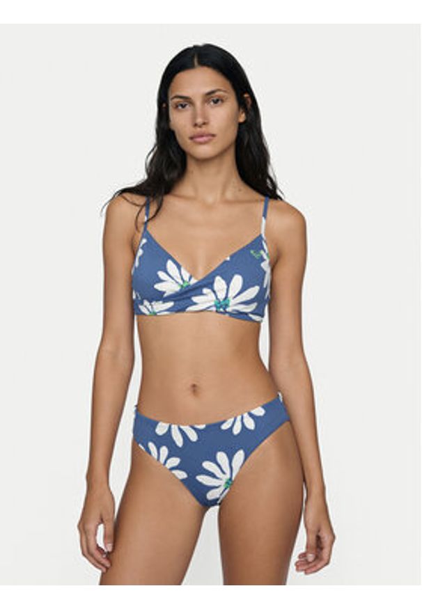 Roxy Góra od bikini Printed Essentials ERJX305694 Niebieski. Kolor: niebieski. Materiał: syntetyk