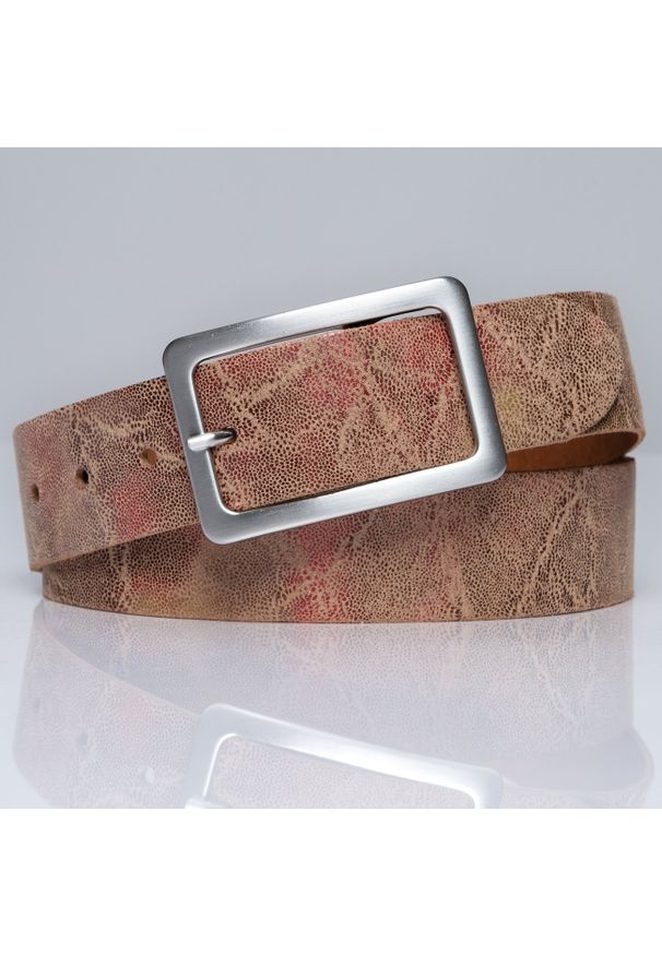 Vanzetti - DAMSKI PASEK VANZETTI PASEK SKÓRZANY SOPO-VAN908 6339 40mm Ledergürtel Q.6358. Materiał: skóra