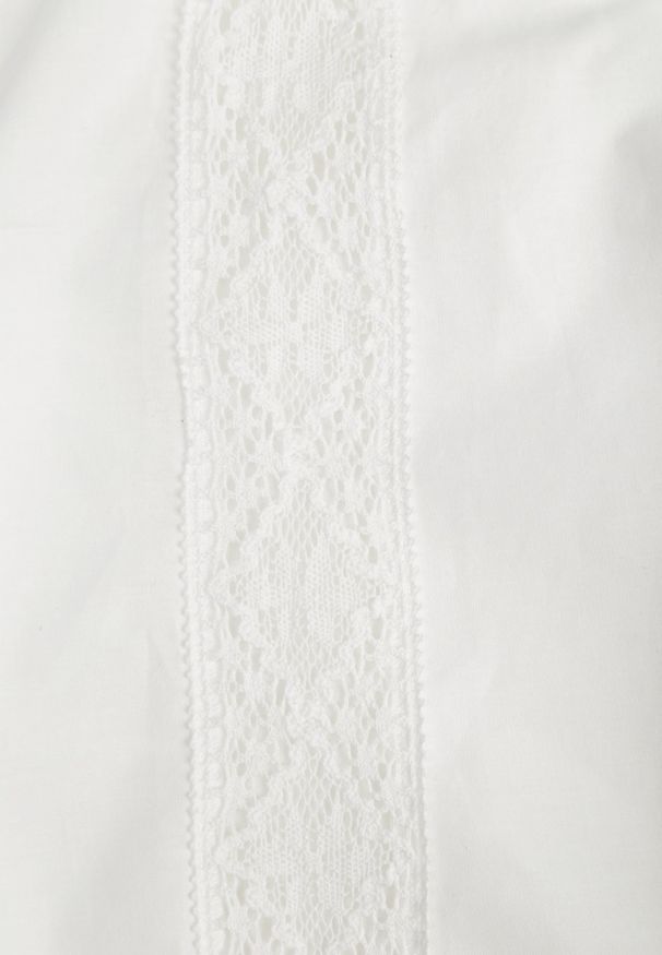 Renee - Biała Boho Sukienka z Bawełny z Haftem Wiązaniem i Ażurowymi Detalami Adrirena. Okazja: na co dzień. Kolor: biały. Materiał: bawełna. Długość rękawa: długi rękaw. Wzór: ażurowy, haft. Typ sukienki: proste. Styl: boho