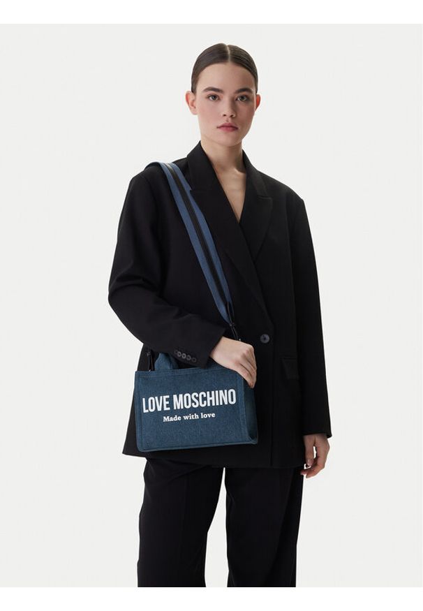 Love Moschino - LOVE MOSCHINO Torebka JC4055PP1OLG170A Niebieski. Kolor: niebieski