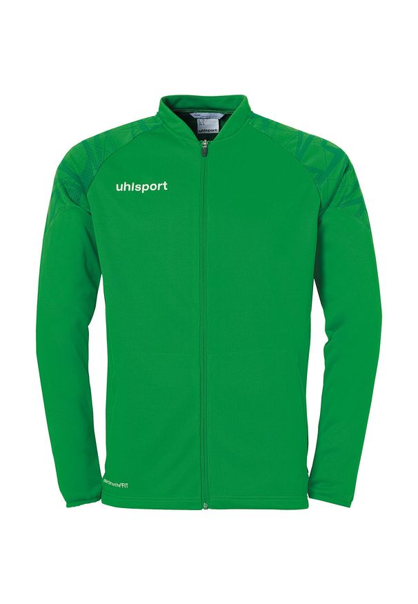UHLSPORT - Dziecięca bluza dresowa Uhlsport Goal 25 Poly. Kolor: czarny, zielony, wielokolorowy. Materiał: dresówka. Sport: piłka nożna