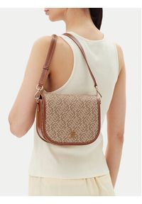TOMMY HILFIGER - Tommy Hilfiger Torebka Th Monoplay Leather Saddle Bag AW0AW17414 Brązowy. Kolor: brązowy. Materiał: skórzane #3