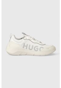 Hugo - HUGO sneakersy Wayne kolor biały 50503019. Nosek buta: okrągły. Kolor: biały. Materiał: guma #1