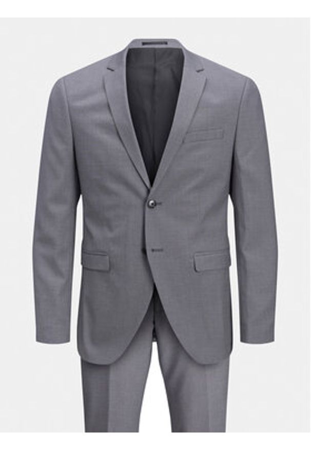 Jack & Jones Garnitur Franco 12181339 Szary Super Slim Fit. Kolor: szary. Materiał: syntetyk