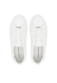 Calvin Klein Sneakersy Basket Cups Lace Up Logo Tape YW0YW02007 Biały. Kolor: biały. Materiał: skóra #5